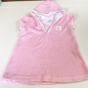 Swim suit cover up with hood